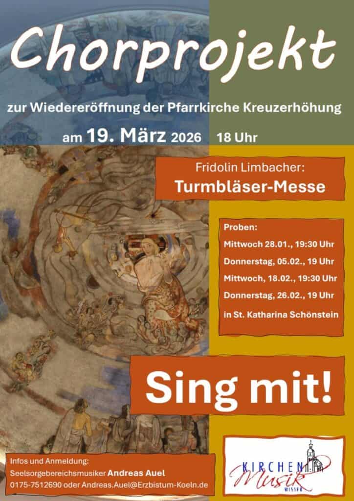 2026-Chorprojekt Eröffnung Kirche Plakat